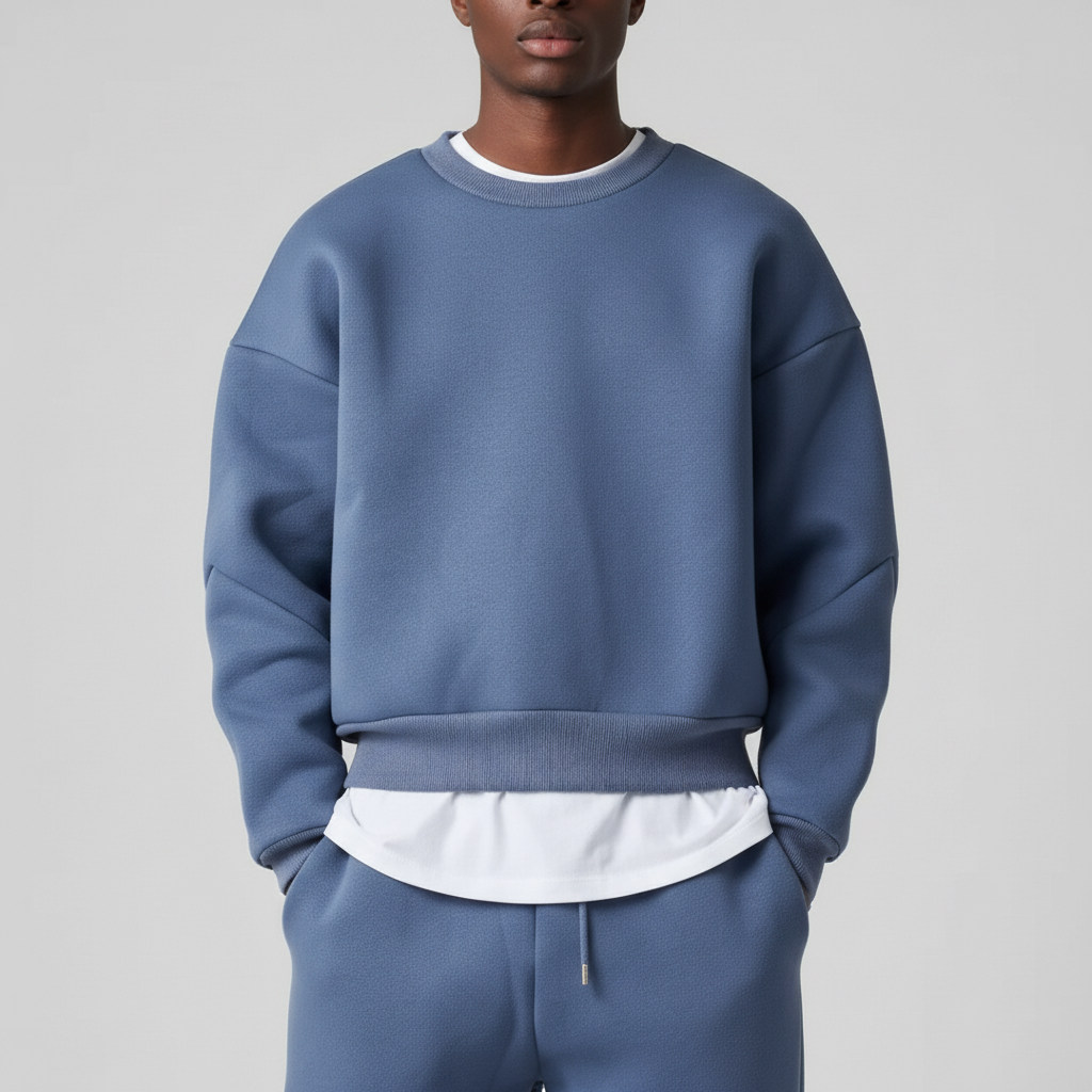 Trainingsanzug mit Kapuze im Oversized Stil für Herren