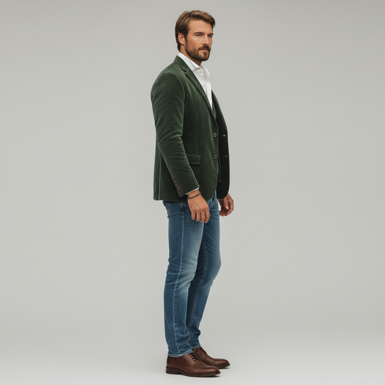 Blazer und Weste Set im Vintage Stil für Herren
