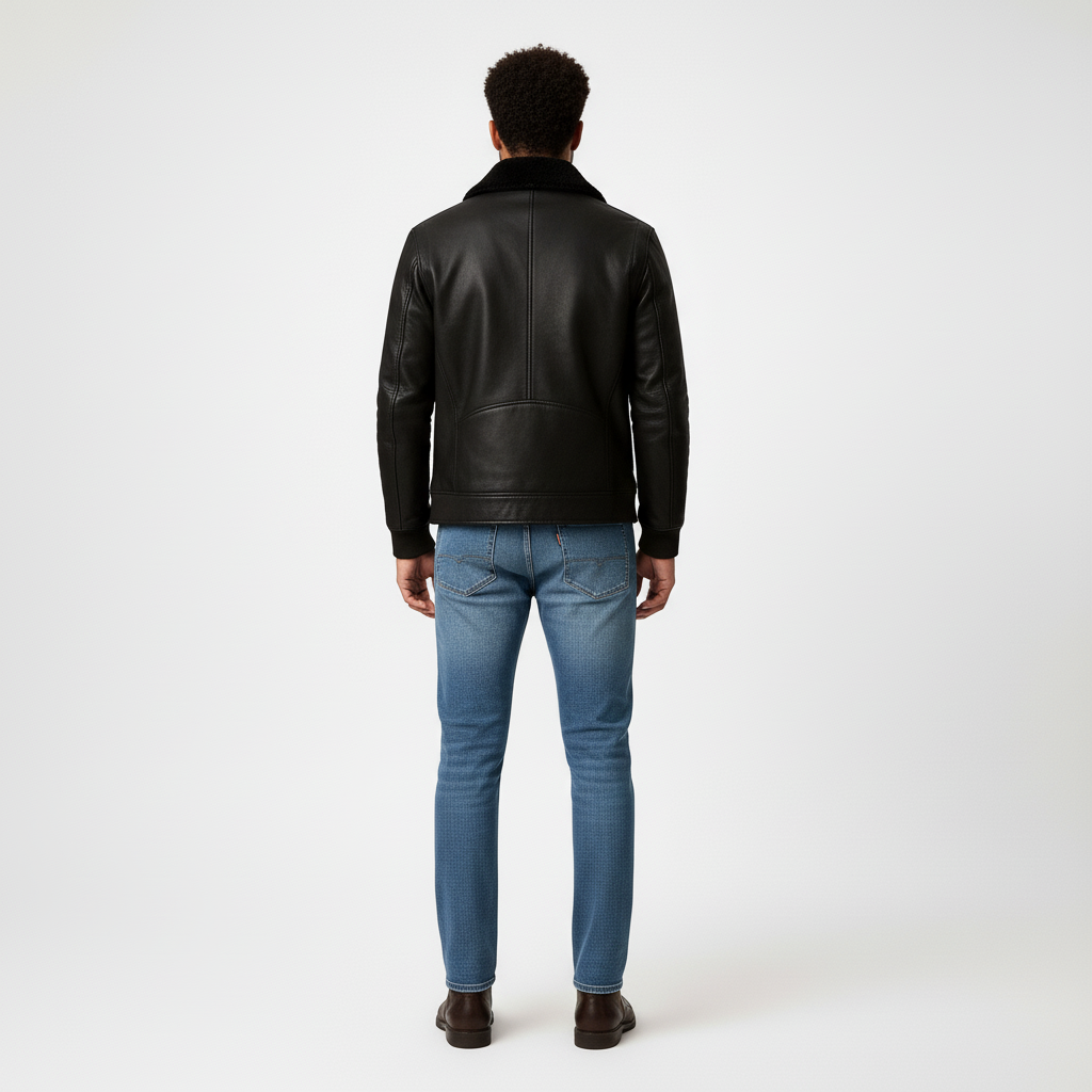 Winterjacke mit Reißverschluss und Stehkragen für Herren