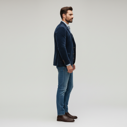 Blazer und Weste Set im Vintage Stil für Herren
