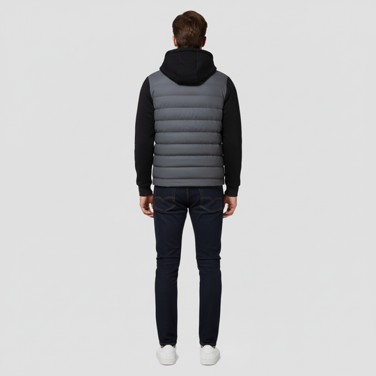 Hybrid-Winterjacke mit Kapuze im Modernen Stil für Herren