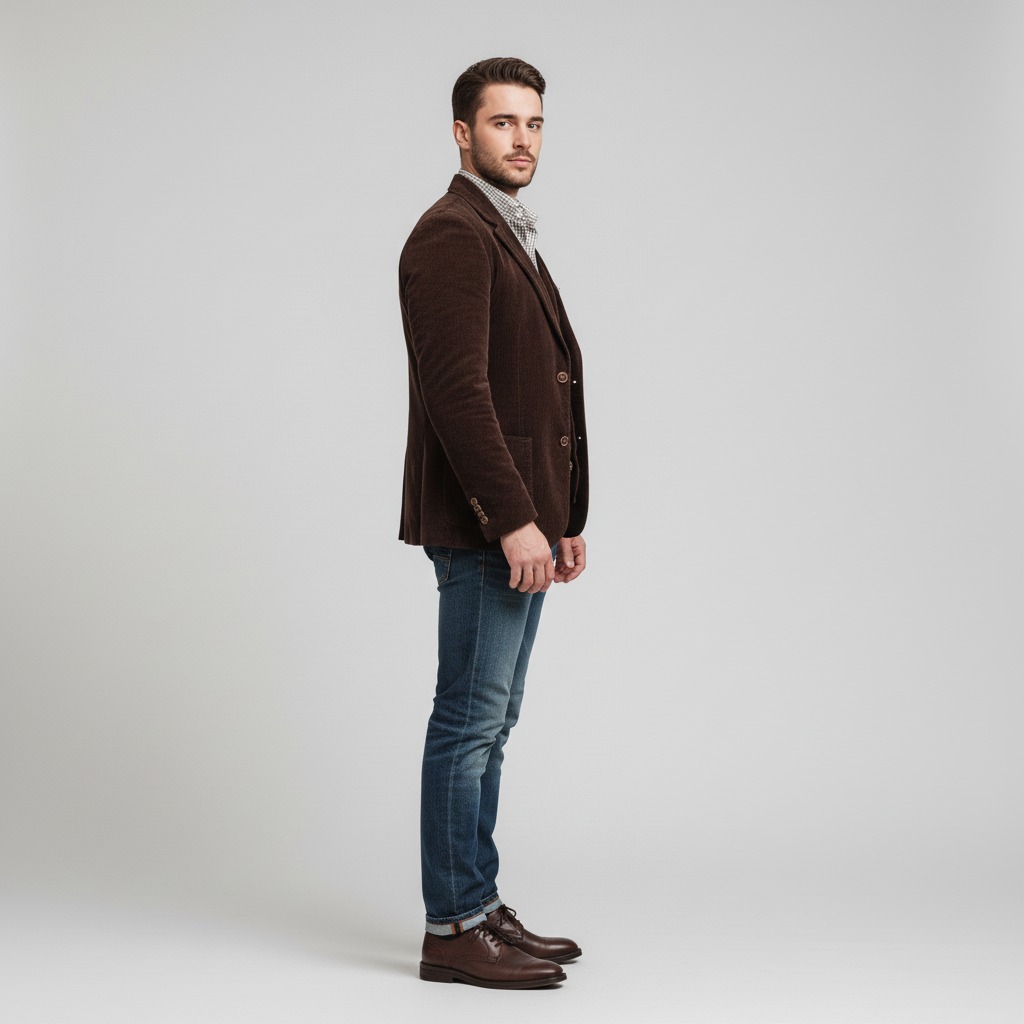 Blazer und Weste Set im Vintage Stil für Herren