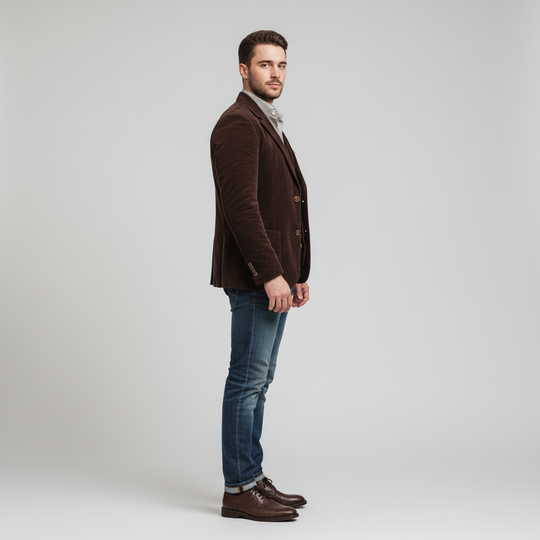 Blazer und Weste Set im Vintage Stil für Herren