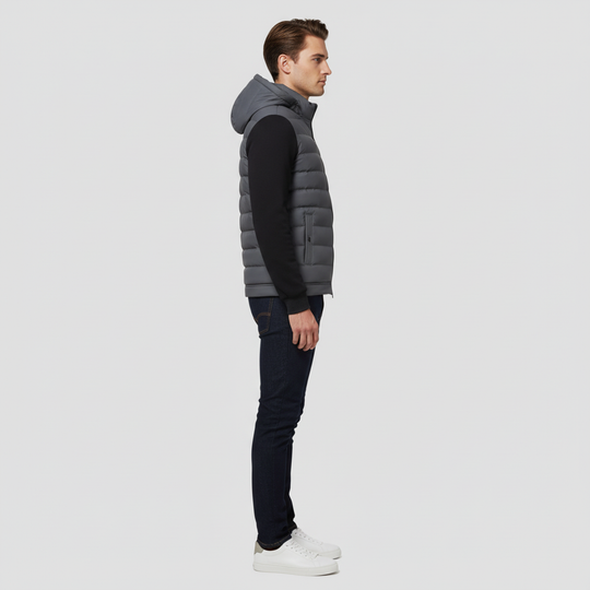 Hybrid-Winterjacke mit Kapuze im Modernen Stil für Herren