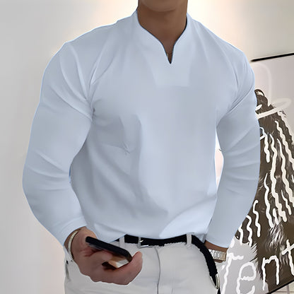 Herren Langarm Freizeitshirt