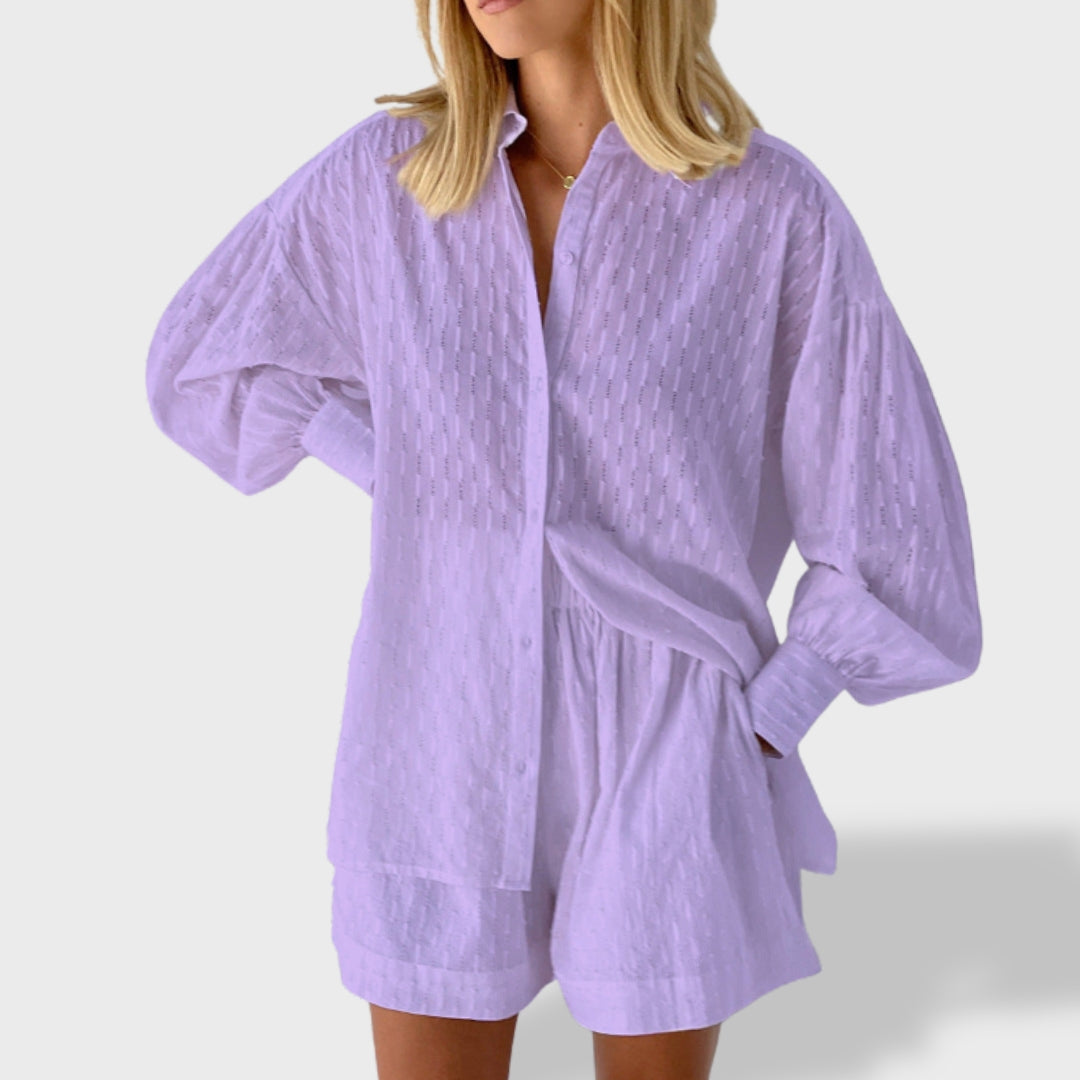 Damen Blusenset Mit Fließender Passform Für Den Sommer