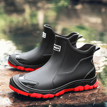 Herren Regenstiefel Mit Rutschfester Sohle
