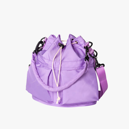 Nylon Kordelzug-Beuteltasche mit abnehmbarem Griff und Schultergurt