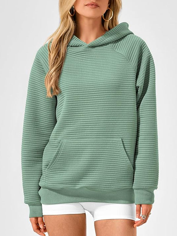 Damen Hoodie Mit Kapuze Und Kängurutasche