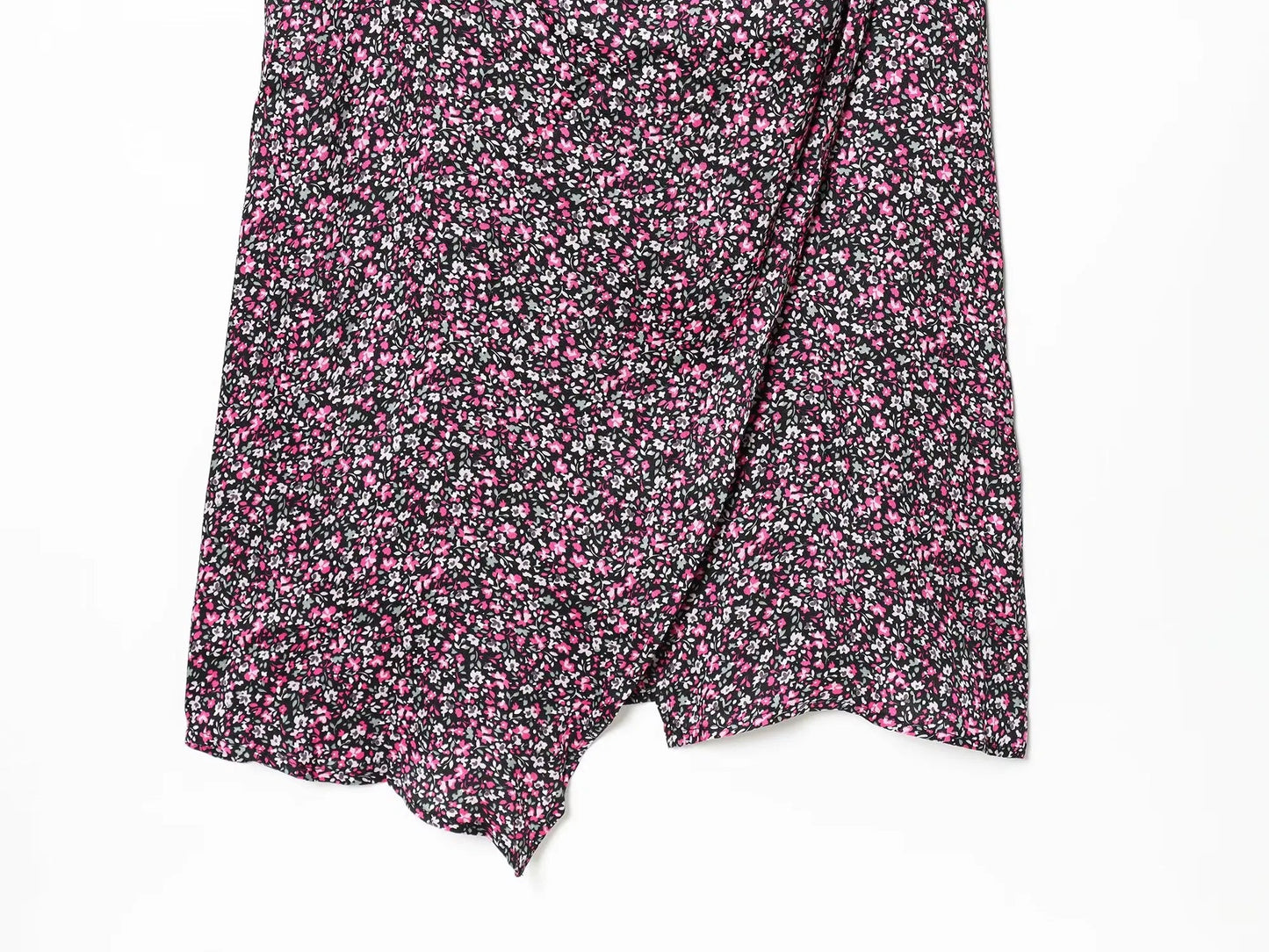 Damen V-Ausschnitt Floral Chiffon Trägerkleid Bohemian Sommer Strandbekleidung