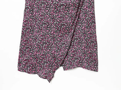 Damen V-Ausschnitt Floral Chiffon Trägerkleid Bohemian Sommer Strandbekleidung