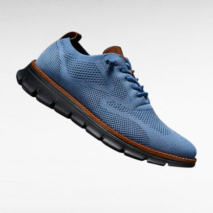Herren Oxford Sneaker Aus Strick Leicht Schnürschuh