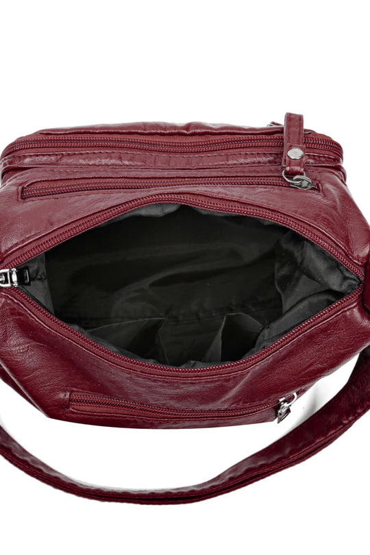 Praktische Umhängetasche mit Reißverschlüssen für Damen