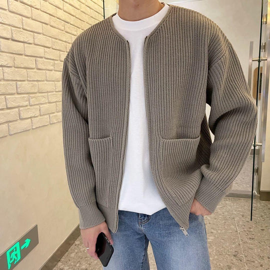 Herren Strickjacke Mit Modernem Schnitt Und Vielseitigem Design