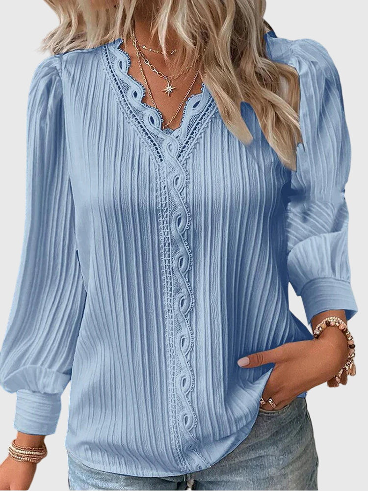 Elegante Damenpulloverbluse