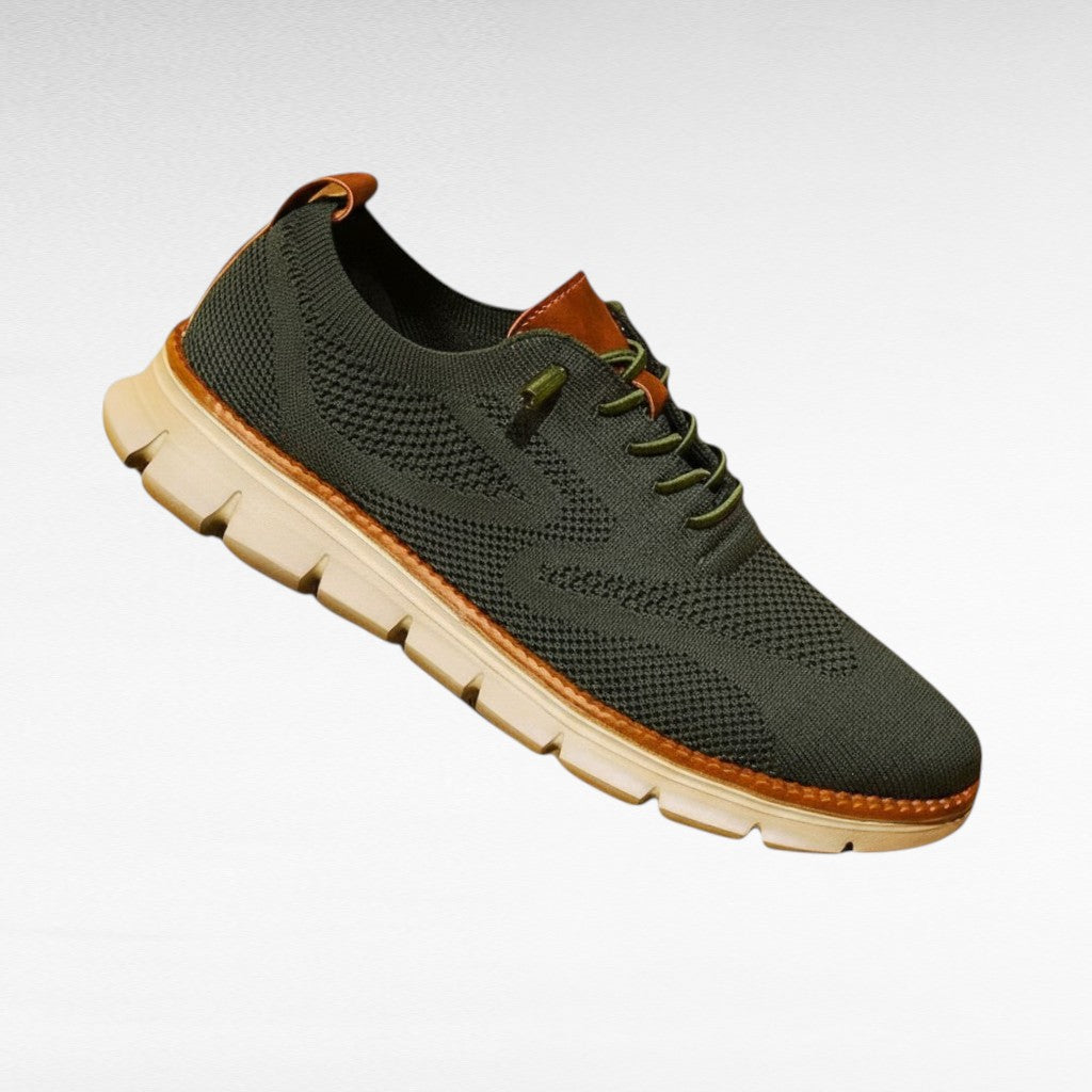 Herren Oxford Sneaker Aus Strick Leicht Schnürschuh