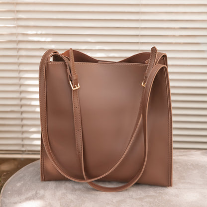 Vegane Leder-Shopper-Tasche Leicht und Strukturiert