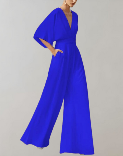 Lockerer Jumpsuit mit weitem Bein für Damen