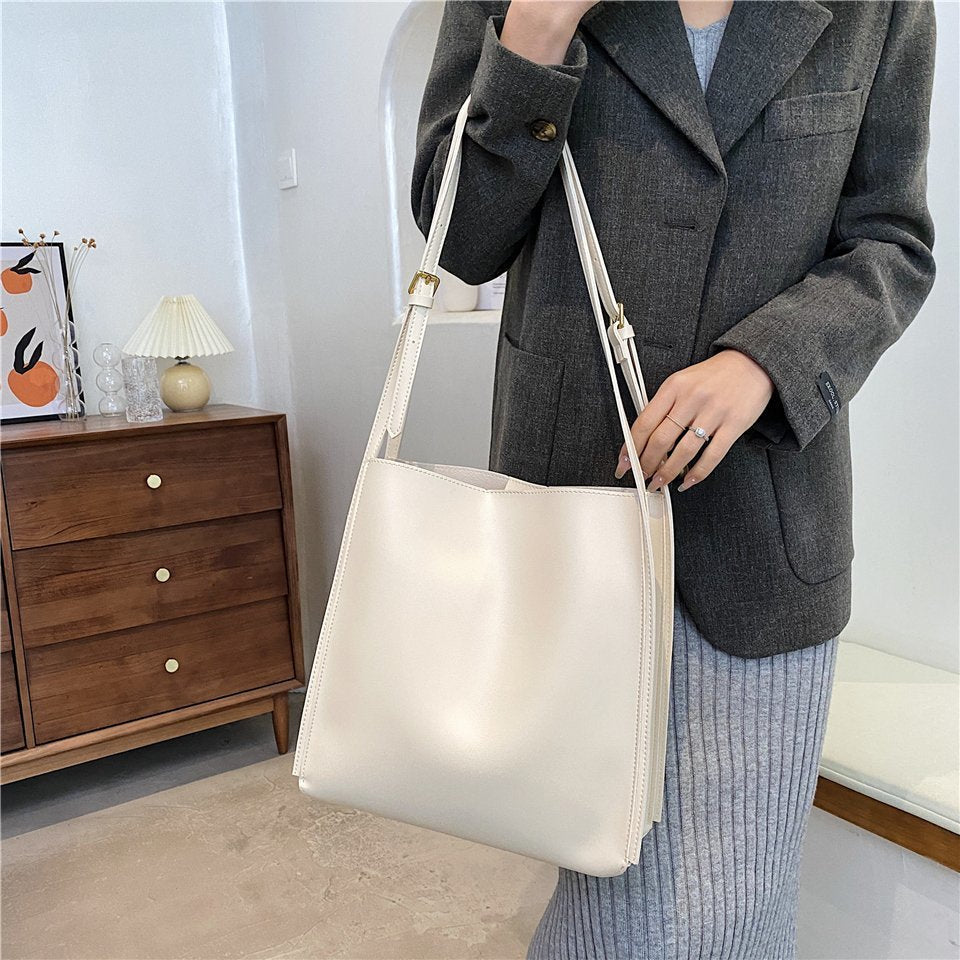 Vegane Leder-Shopper-Tasche Leicht und Strukturiert