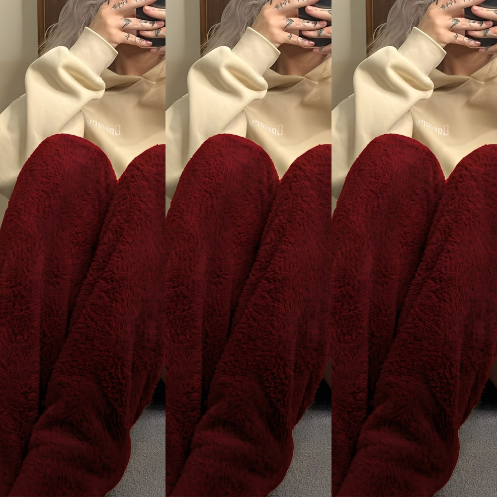 Damen warme Overknee-Wintersocken