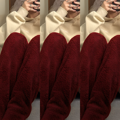Damen warme Overknee-Wintersocken