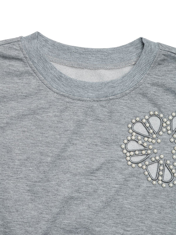Damen Sweatshirt Mit Puffärmeln Und Cut Out Details