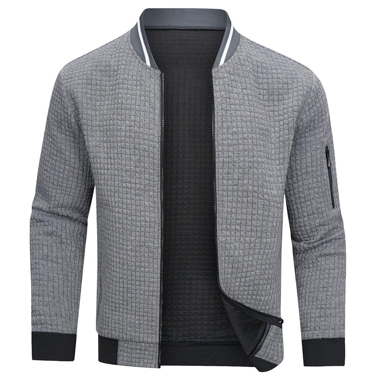 Herren Pullover Mit Reißverschluss Und Langarm