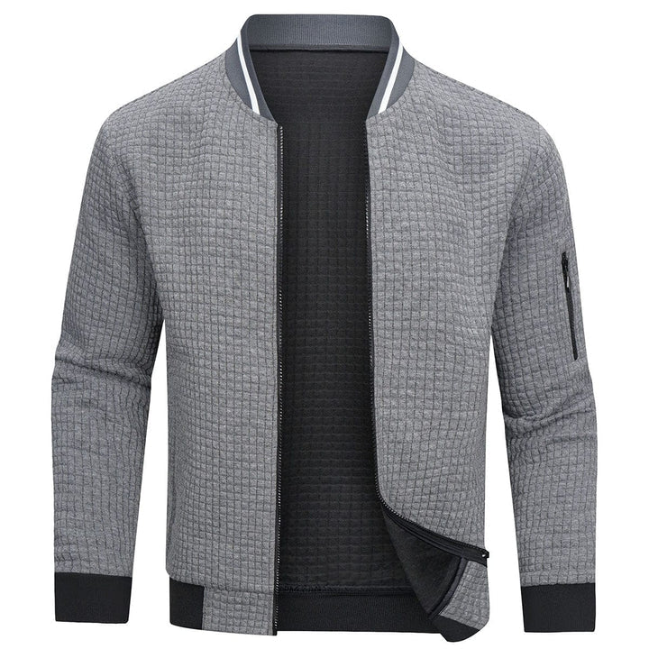 Herren Strickjacke Mit Reißverschluss Und Minimalistischem Design