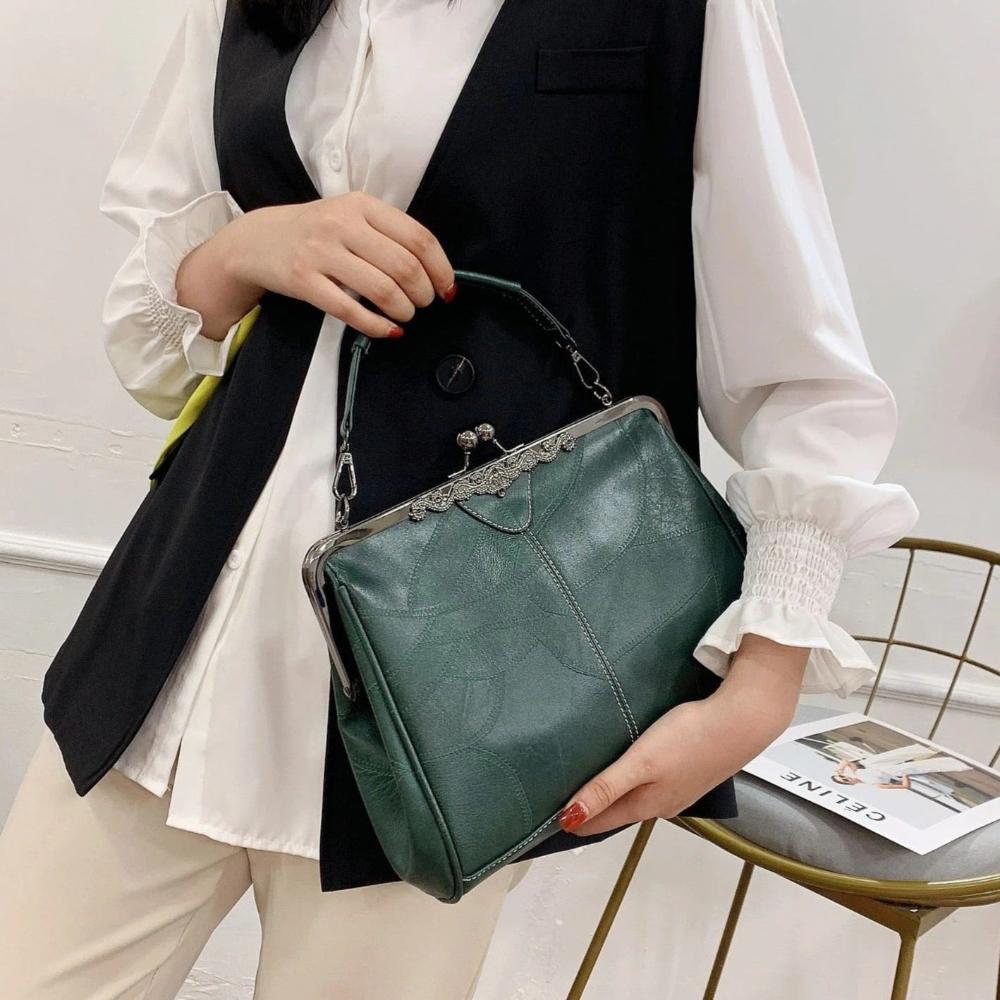 Moderne Retro-Handtasche für Damen