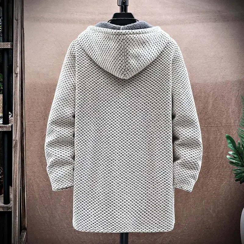 Herren Kapuzenjacke Mit Weichem Fleecefutter