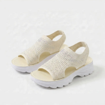 Damen Sandalen mit offenem Design und bequemem Fußbett