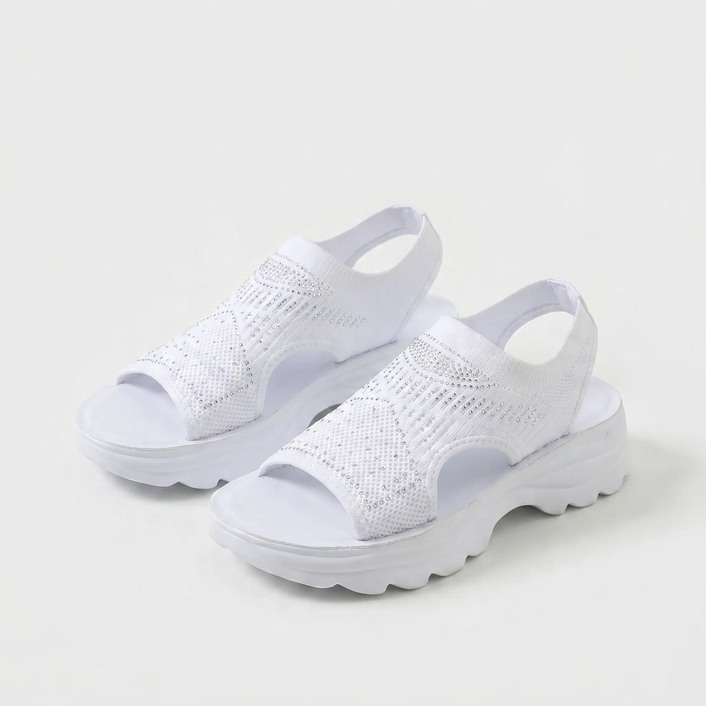 Damen Sandalen Mit Gepolstertem Fußbett Atmungsaktiv