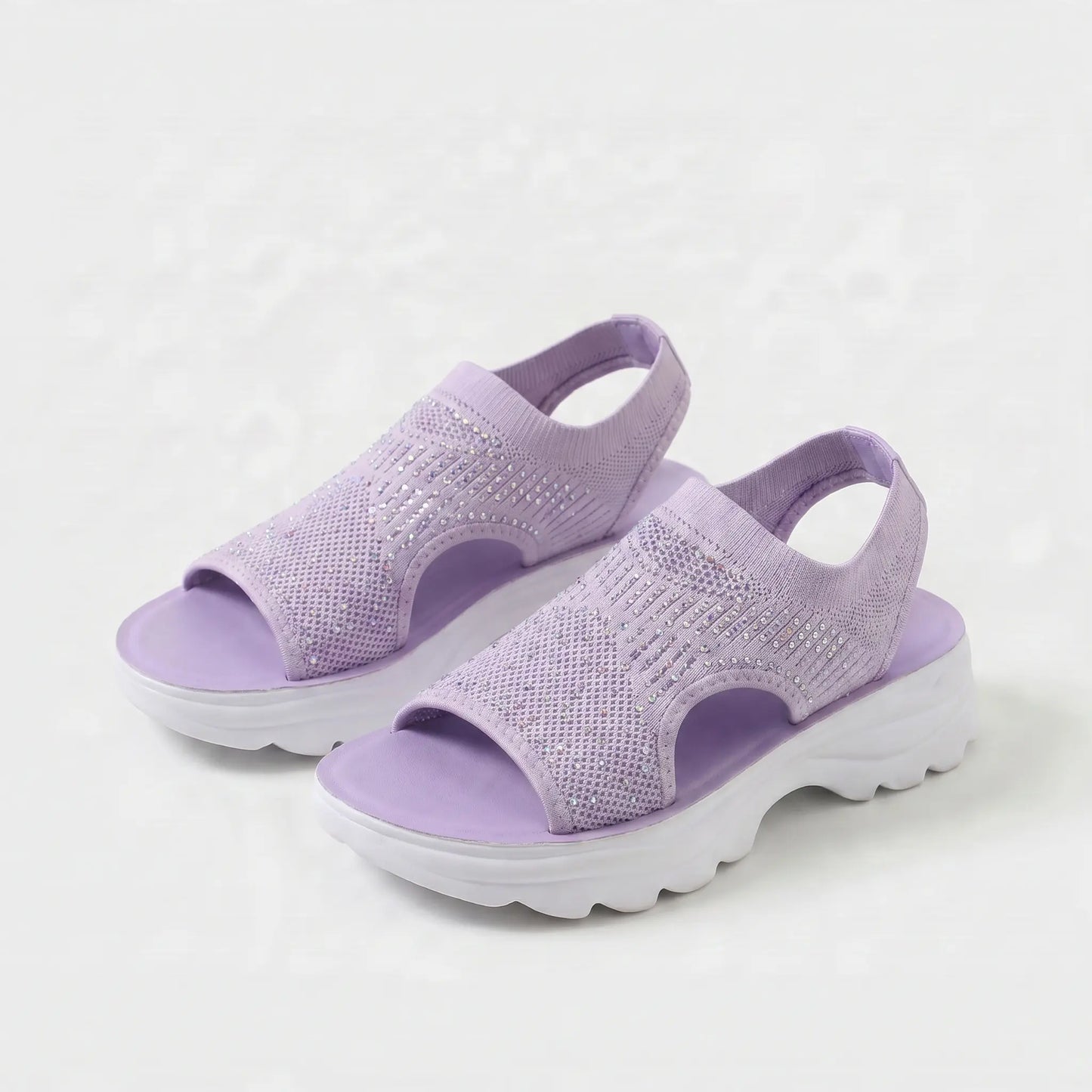 Damen Sandalen mit komfortabler Passform und offener Zehenpartie