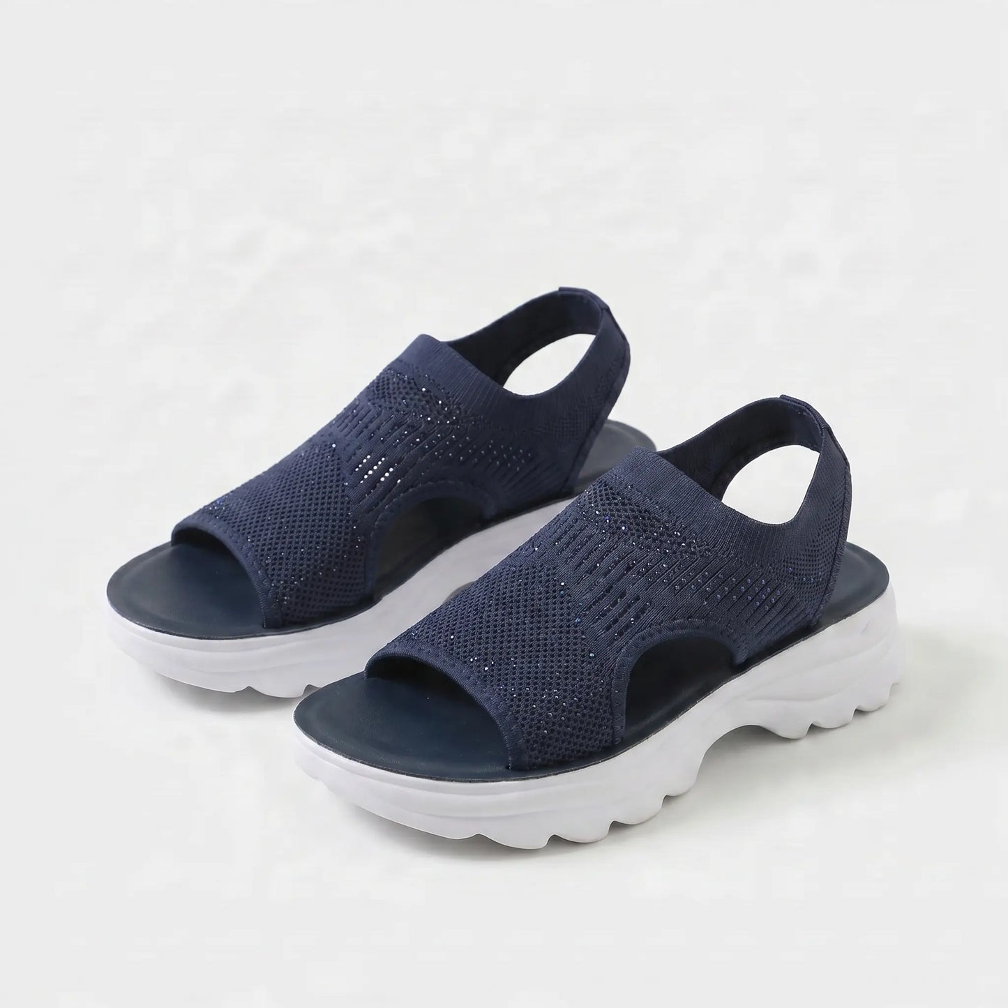 Damen Sandalen Mit Gepolstertem Fußbett Atmungsaktiv