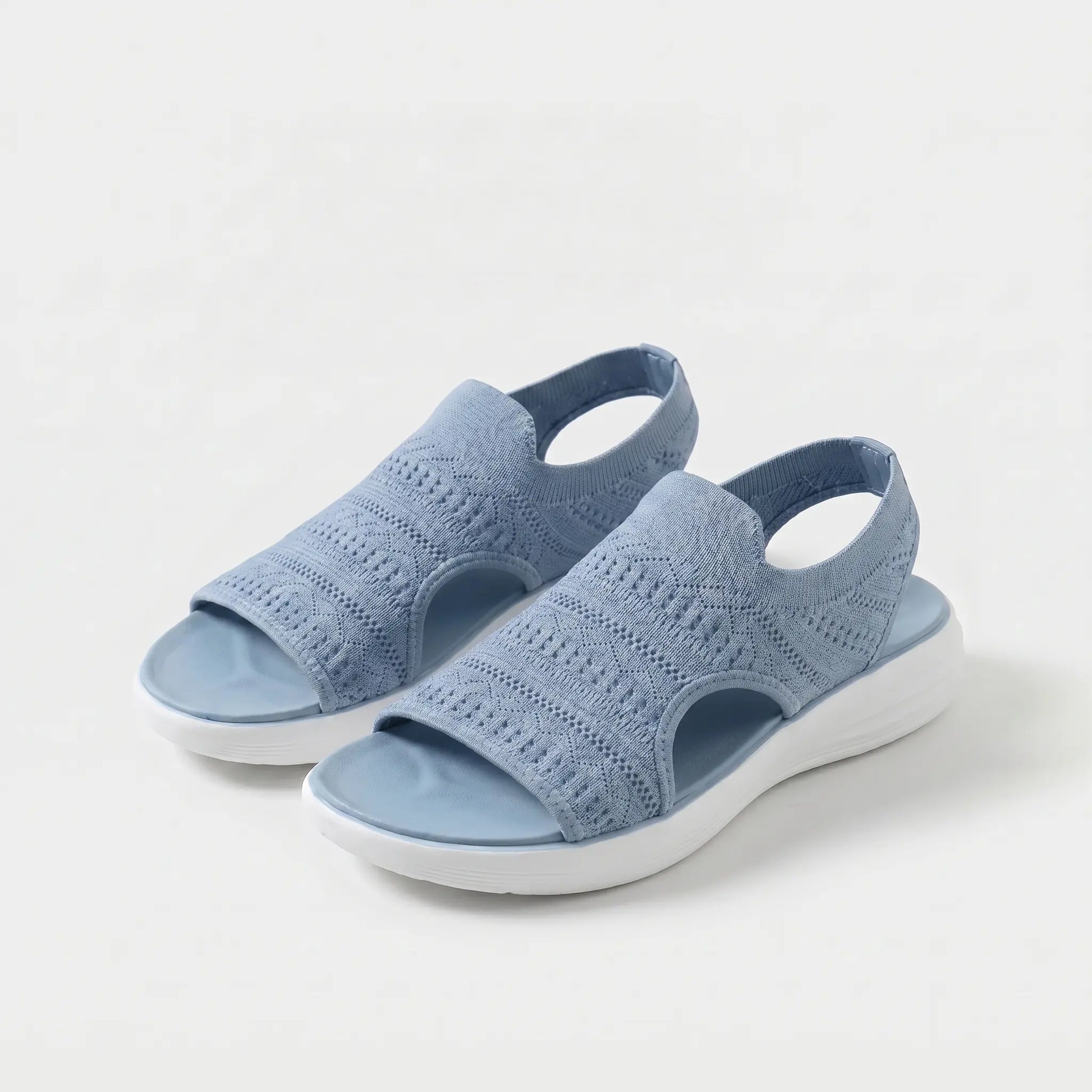 Damen Sandalen mit gepolstertem Fußbett in seitlicher Ansicht