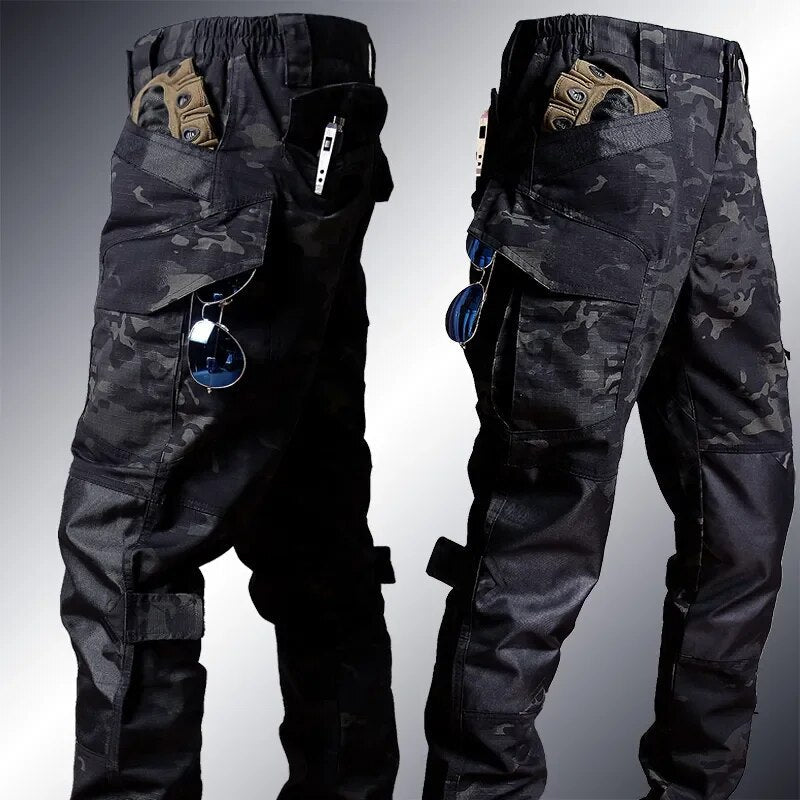 Herren Taktik Set Mit Combat Longsleeve Und Cargo Hose