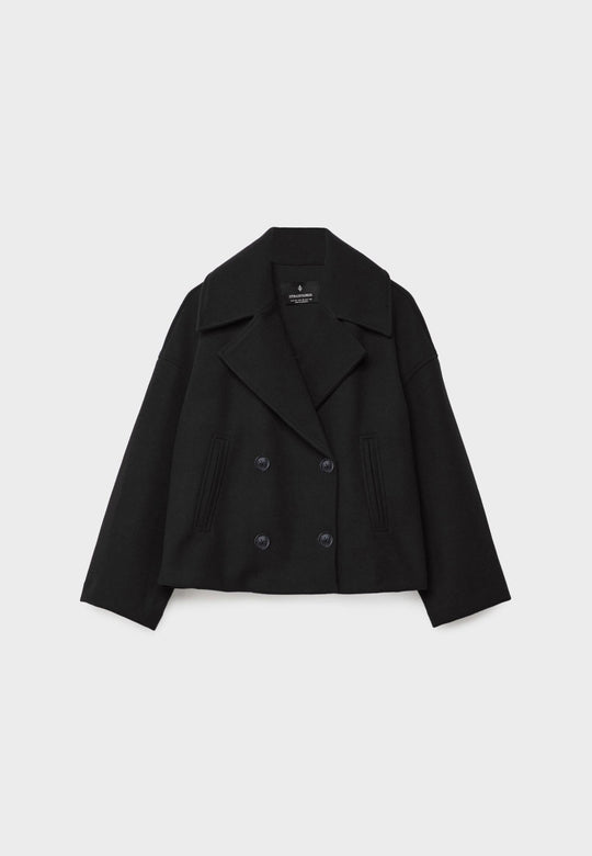 Damen Kurzmantel Mit Eleganter Silhouette