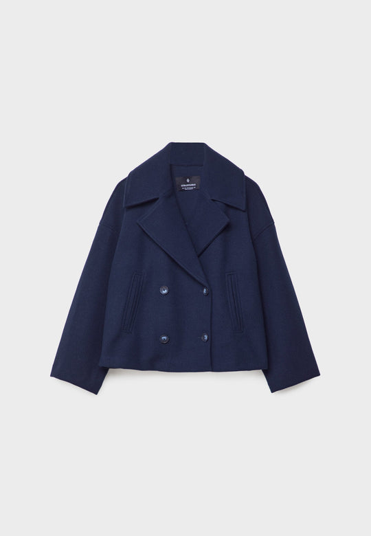 Damen Kurzmantel Mit Eleganter Silhouette