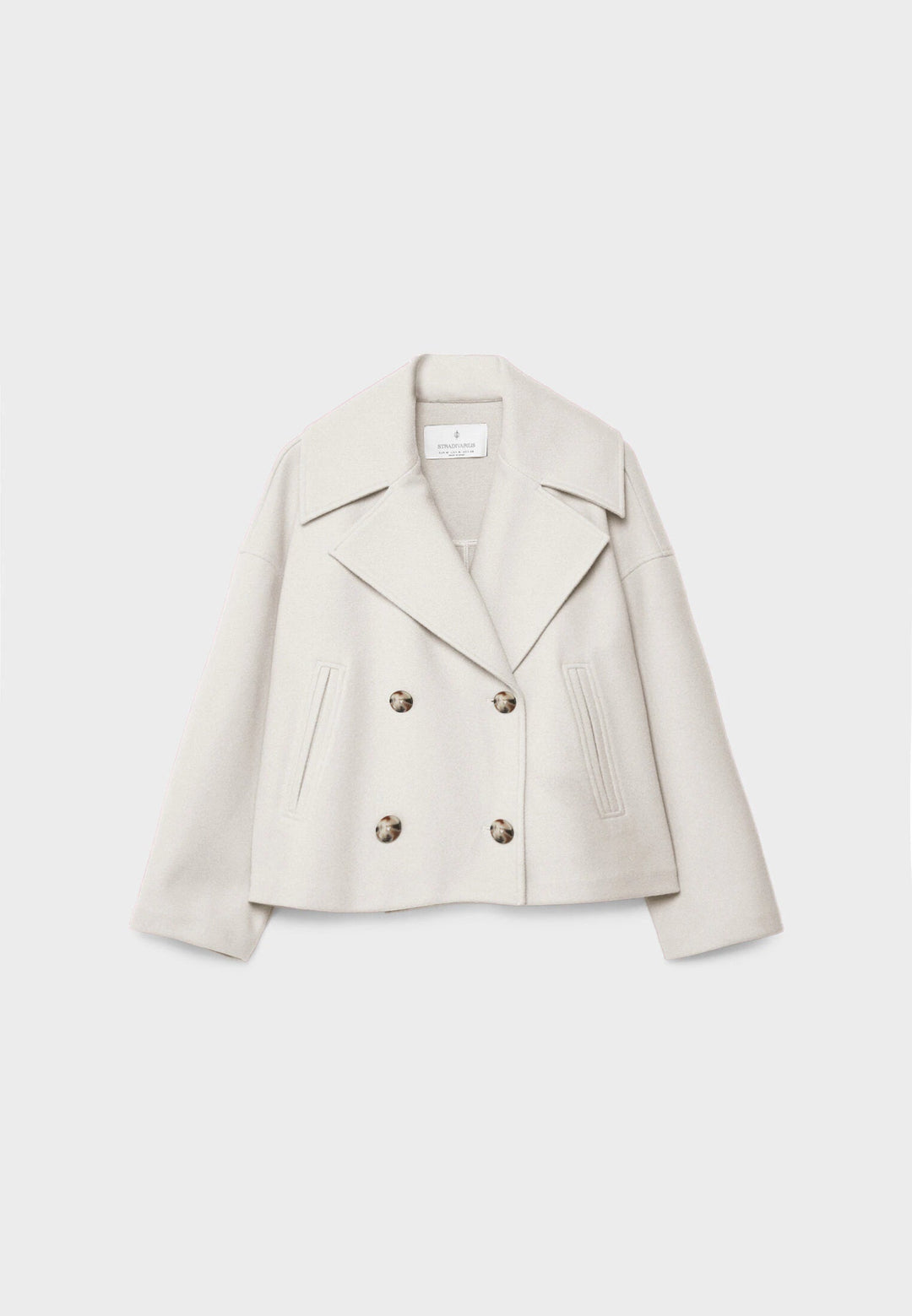 Damen Kurzmantel Mit Eleganter Silhouette
