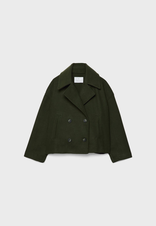 Damen Kurzmantel Mit Eleganter Silhouette