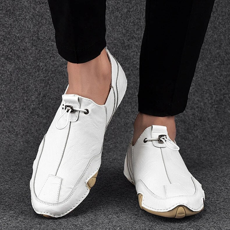 Herren Loafers Aus Glattleder Mit Klassischem Design