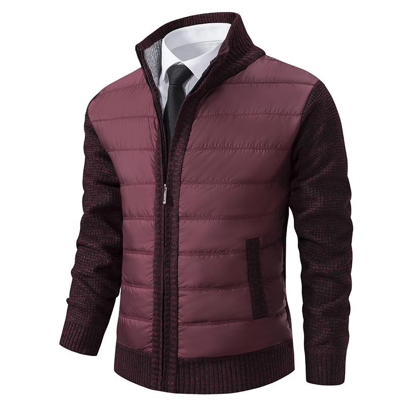 Herren Hybrid Pullover Mit Klassischem Kragen Und Reißverschluss