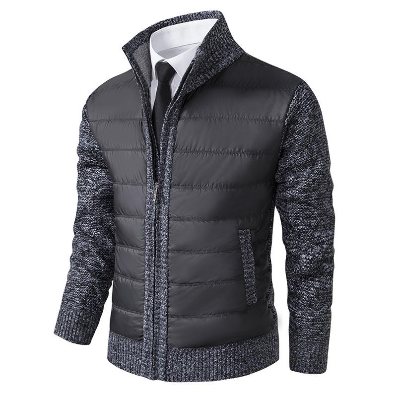 Herren Hybrid Pullover Mit Klassischem Kragen Und Reißverschluss