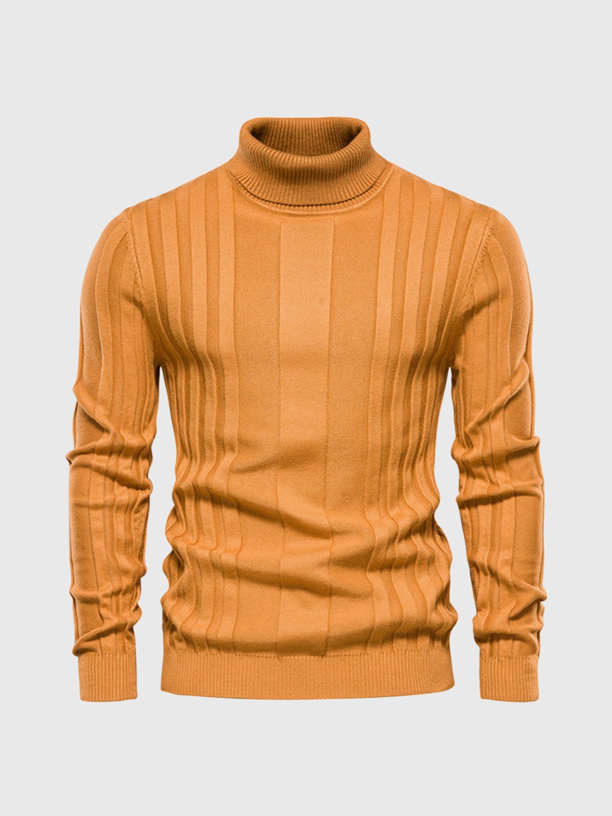 Herren Rollkragenpullover Mit Gestreiftem Design