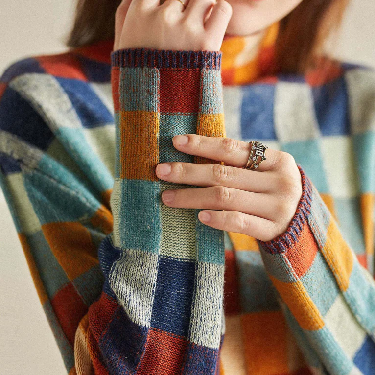 Damen Rollkragenpullover Mit Strickmuster Für Herbst