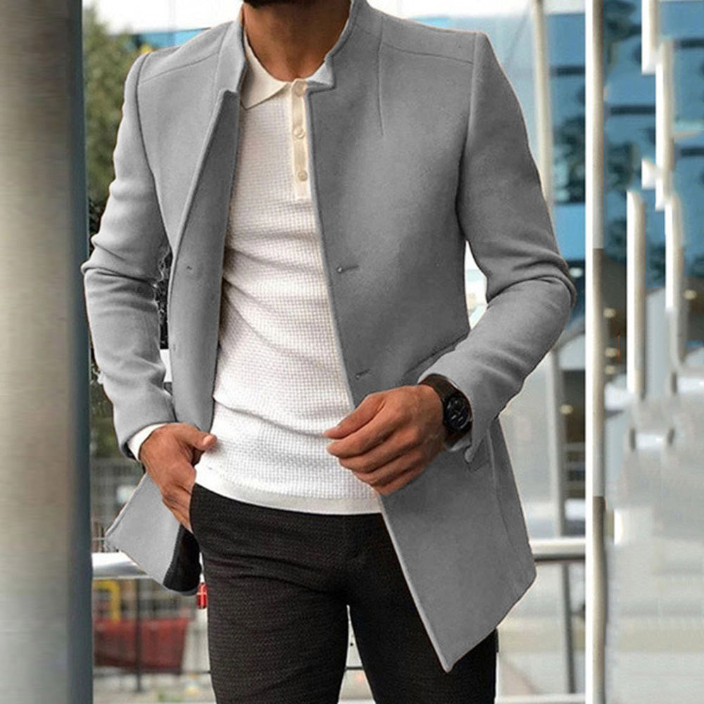 Herren Jacke Mit Klassischem Design Für Herbst Und Winter