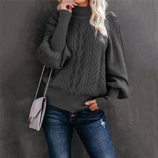 Damen Rollkragenpullover Mit Motiv
