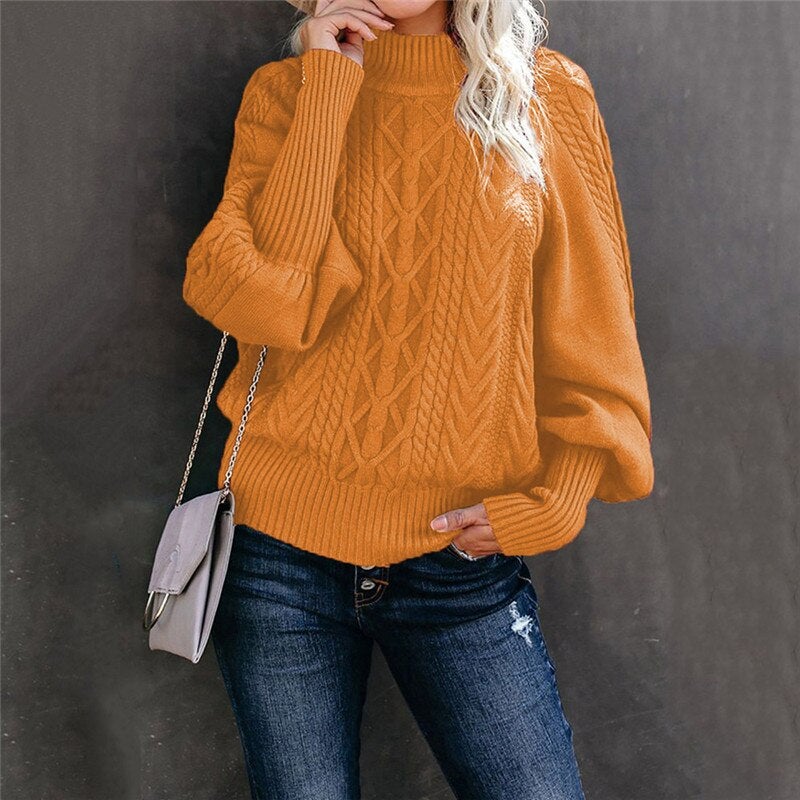 Damen Rollkragenpullover Mit Motiv