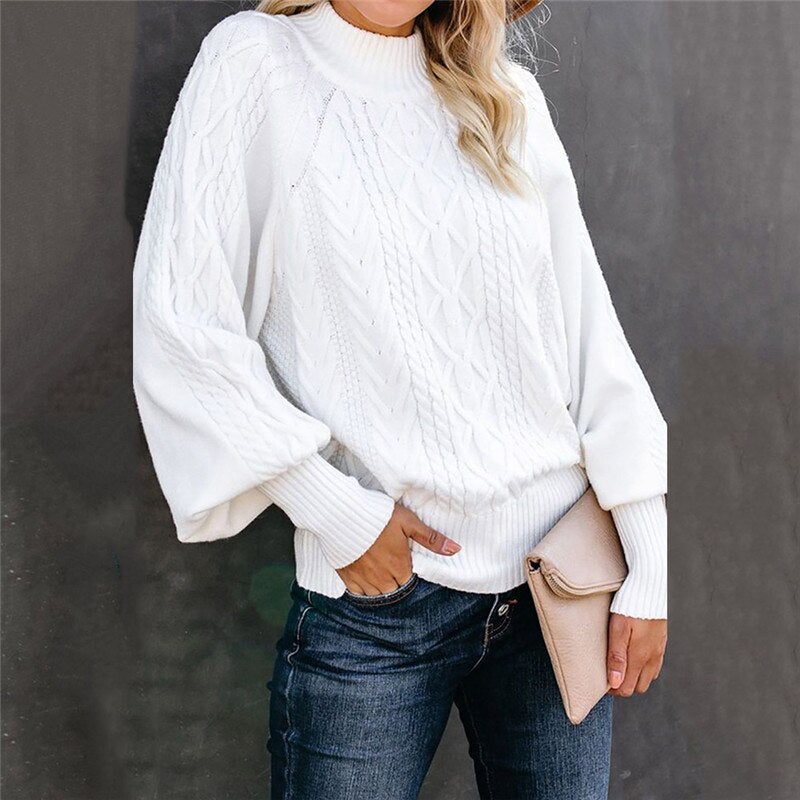 Damen Rollkragenpullover Mit Motiv