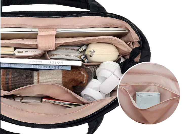 Wasserabweisende Puffer-Tote Bag für Damen